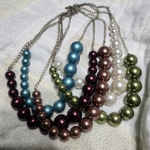 5 Pearl Necklaces